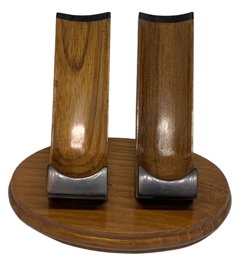 Pipe Stand Teak for 2 Pipes