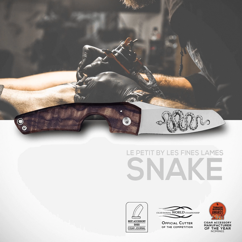Cigar Knife Tattoo Snake