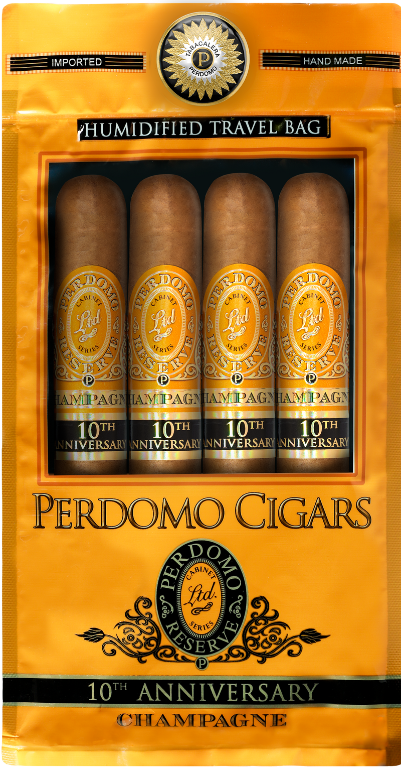 Perdomo Humidified 4 Pack Bag Champagne