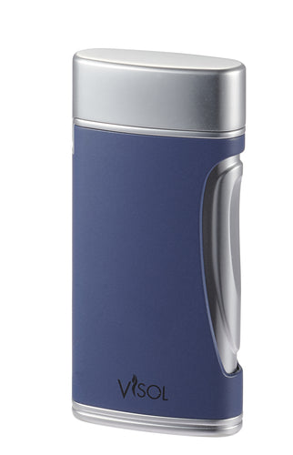 DuoMatt Double Flame Lighter - Navy Blue