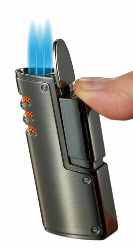 Artdeco Triple Flame Lighter Gunmetal